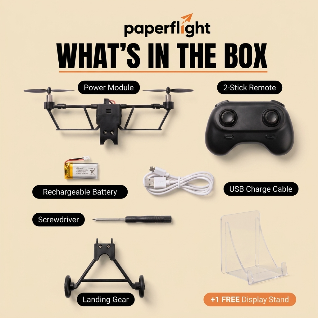 PaperFlight™ RC Paper Airplane Kit
